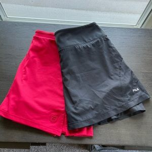 2 for 1 Fila Athletic skirts